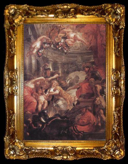 framed  Peter Paul Rubens The Union of the Crowns (mk01), ta009-2